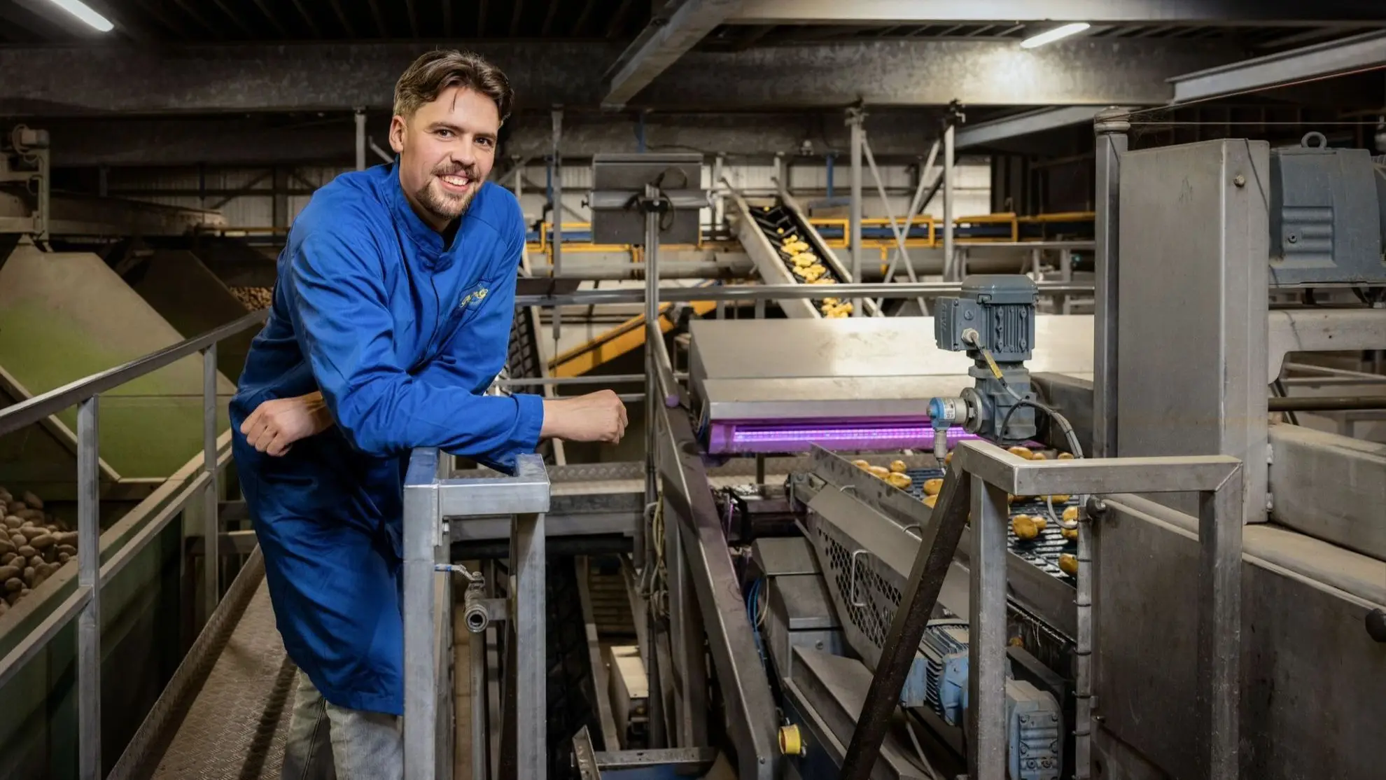Tom Schaap in de fabriek van Schaap Holland