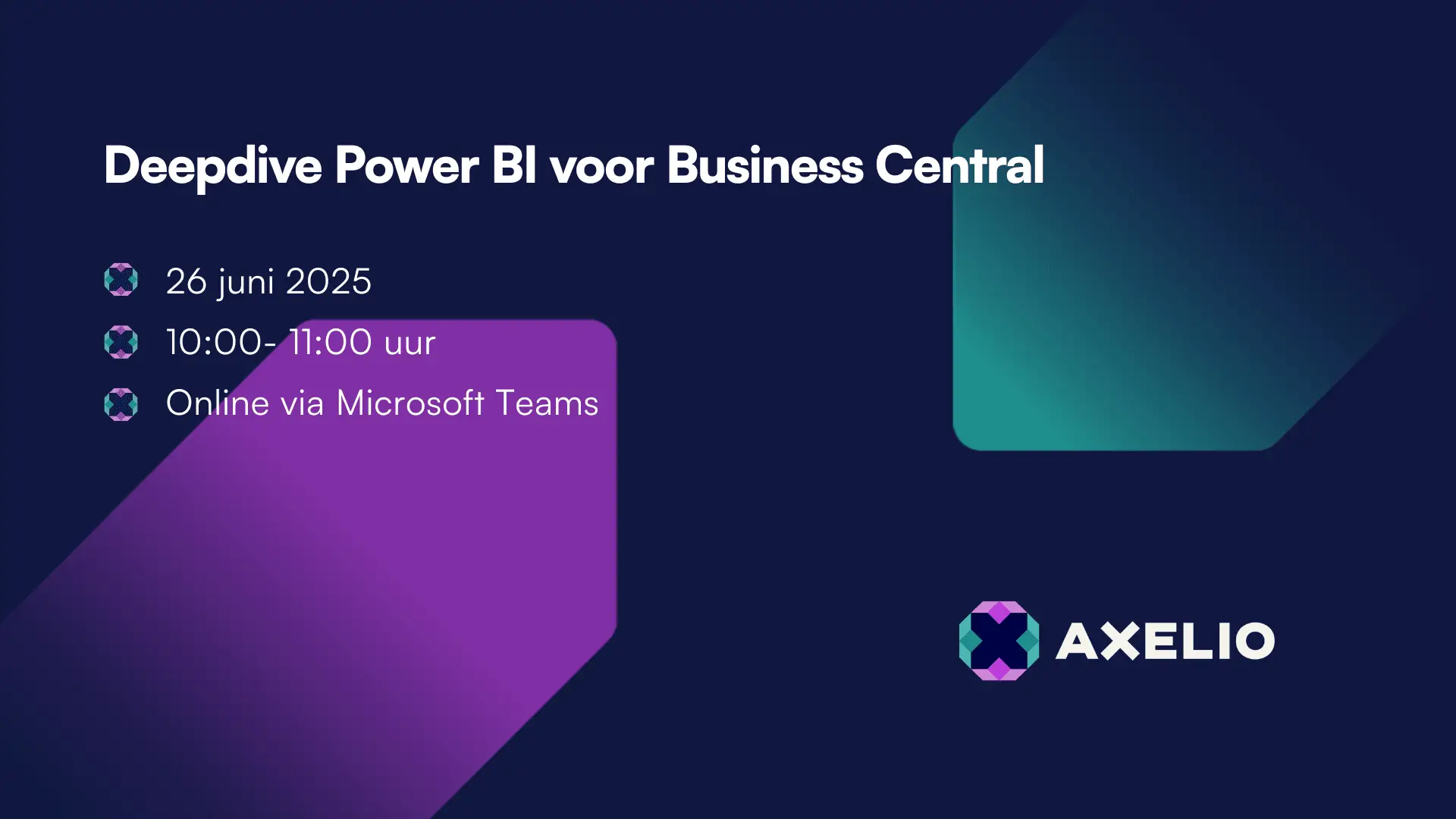 Axelio visual webinar - Power BI in Business Central