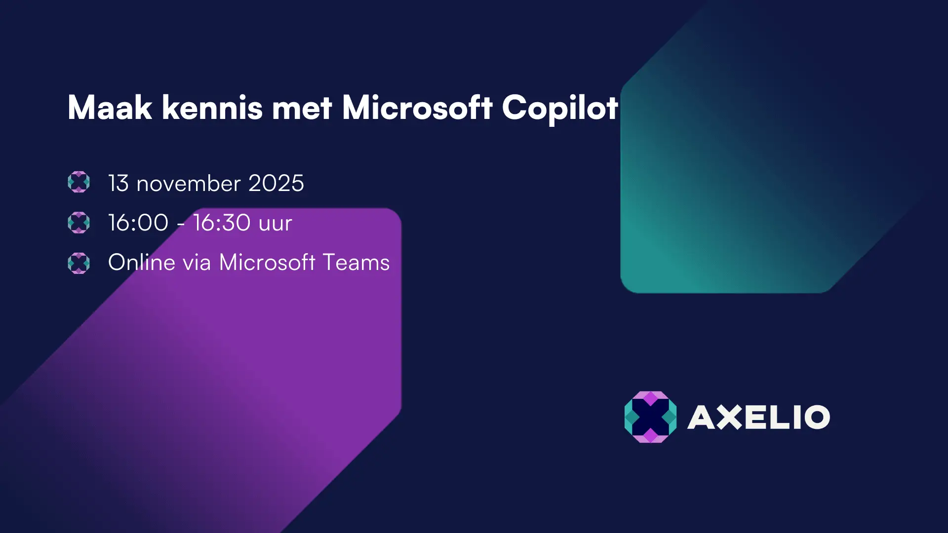 Axelio visual webinar - Introductie Copilot