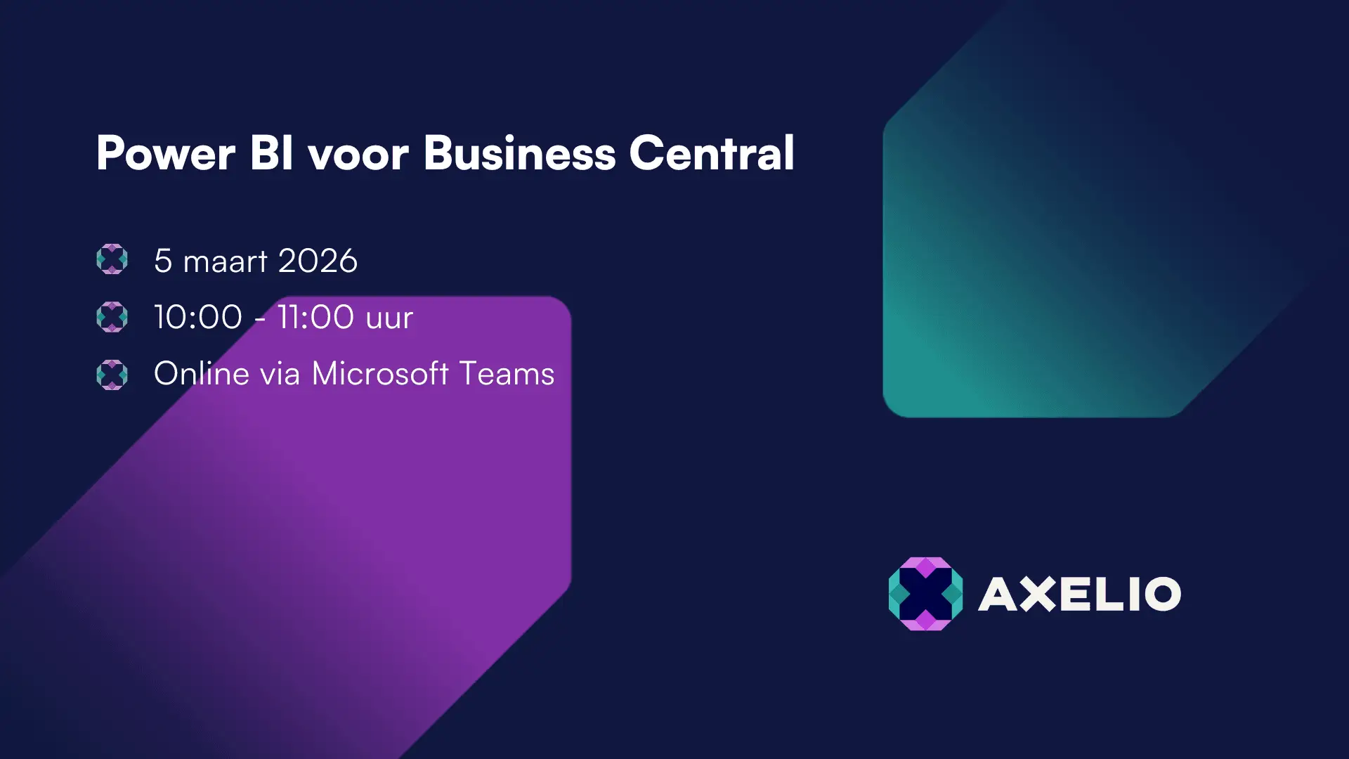 Axelio visual webinar - Power BI voor Business Central