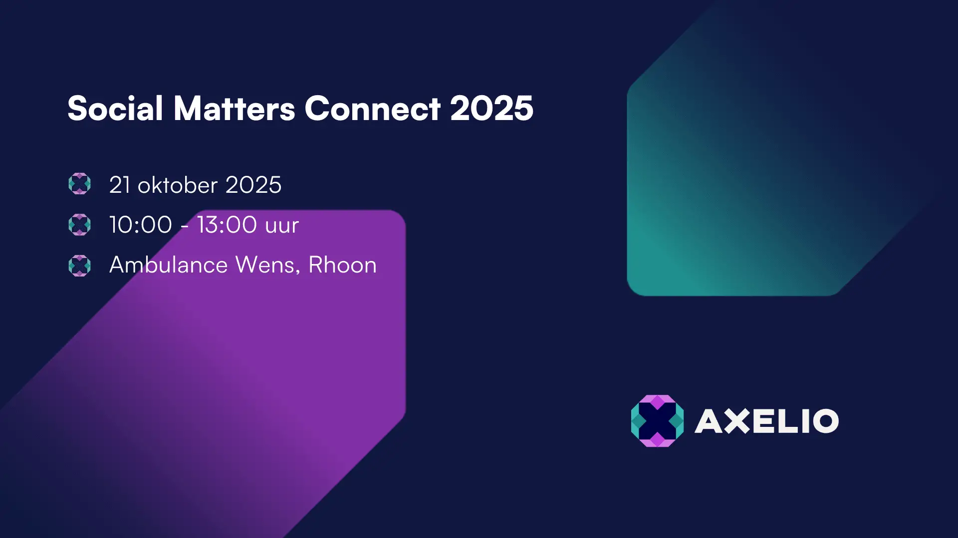 Axelio visual webinar - Social Matters Connect 2025